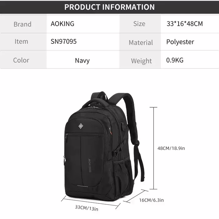 městský batoh aoking sn97095 navy » reform sn97095 navy 05 - reform.cz