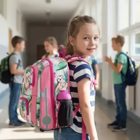 Školní aktovka Topgal BEBE 23001 s lenochody