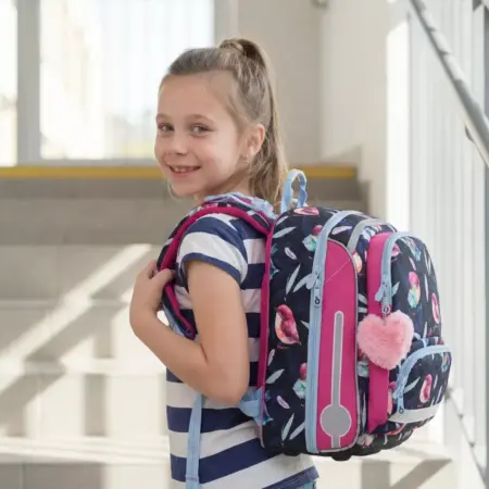 Školní aktovka Topgal BEBE 24001 s ptáčky