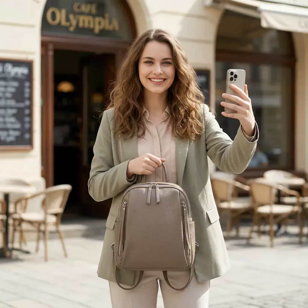 dámský kožený batoh sofia 332709 – elegantní batoh z přírodní kůže dollaro % » reform sofia 332709 03