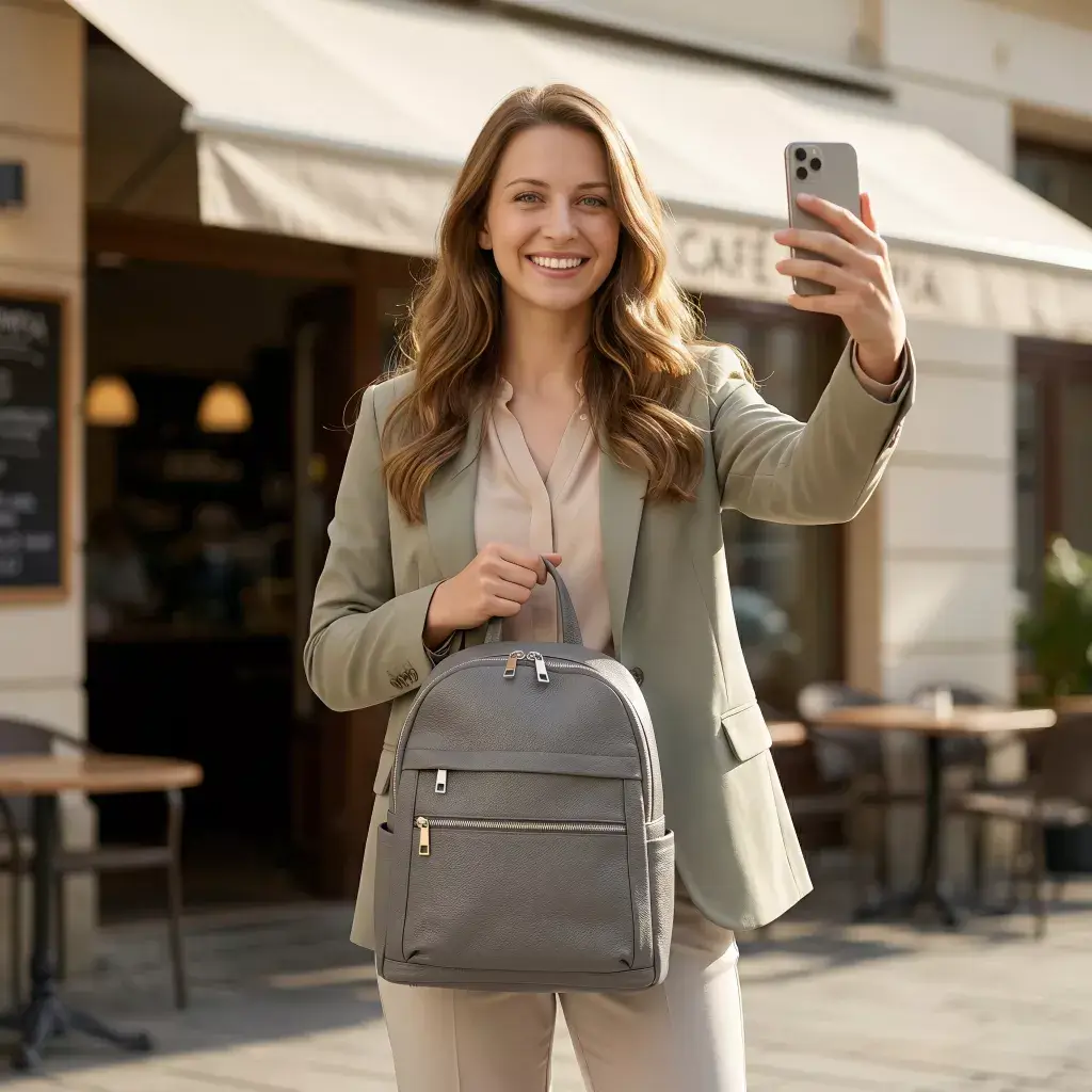 dámský kožený batoh elena 332909 – elegantní batoh z přírodní kůže dollaro % » reform elena 332909 01