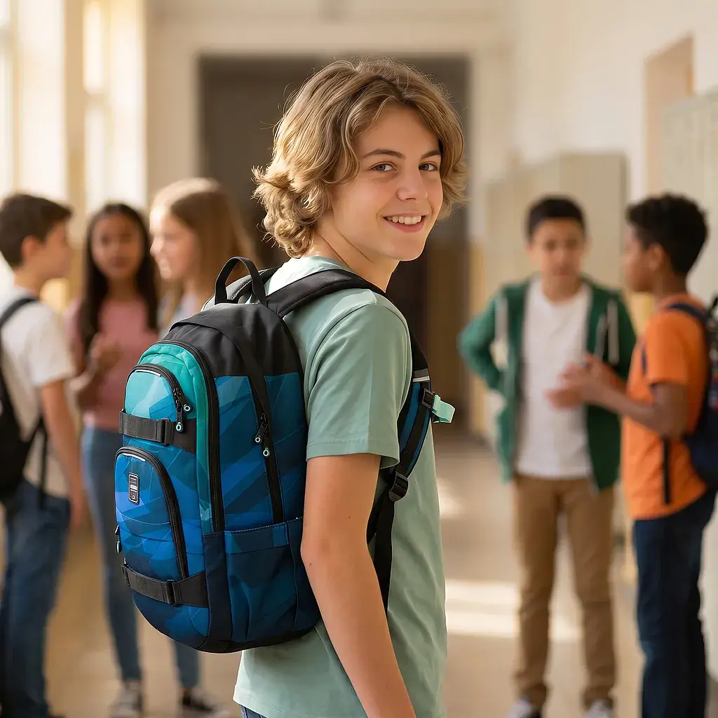 studentský batoh topgal viki 24034 - zelenomodrý % » reform studentský batoh topgal viki 24034 - zelenomodrý - obrázek 2