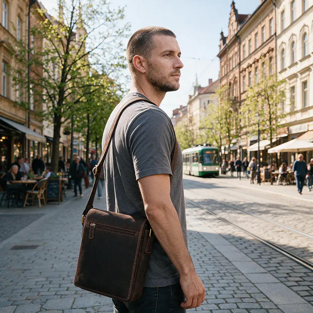Pánská kožená taška přes rameno Daniel 080506 » REFORM Pánská kožená taška přes rameno Daniel 080506 - Obrázek 2