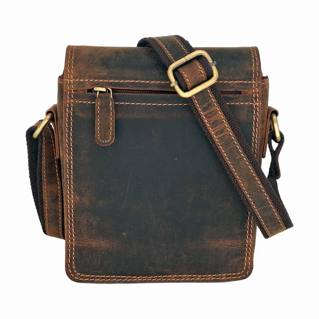 Pánská kožená taška přes rameno Peter 080902 – hnědá » REFORM Pánská kožená taška přes rameno Peter 080902 – přírodní hnědá