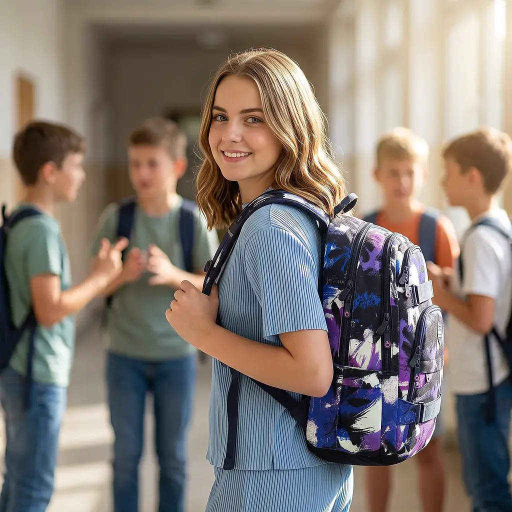 Studentský batoh Topgal VIKI 25077 se "street art" motivem » REFORM Studentský batoh Topgal VIKI 25077 se "street art" motivem - Obrázek 3